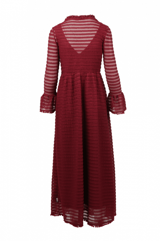 Stine elegant bourdeaux festklänning 