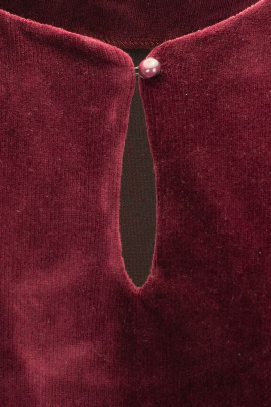 Margrete bourdeaux babycord tunik