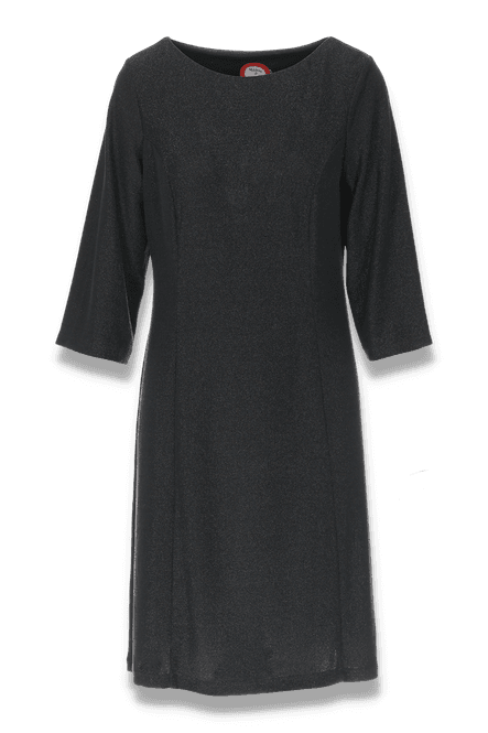 Huvudbild Biten svart glitterklänning 