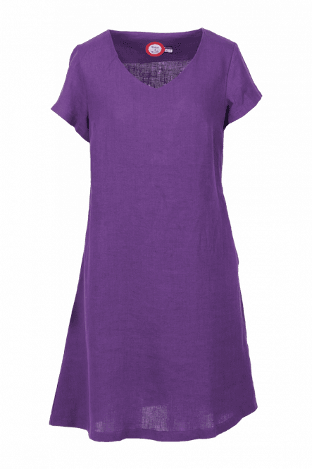 Huvudbild Hannalena purple linne klänning