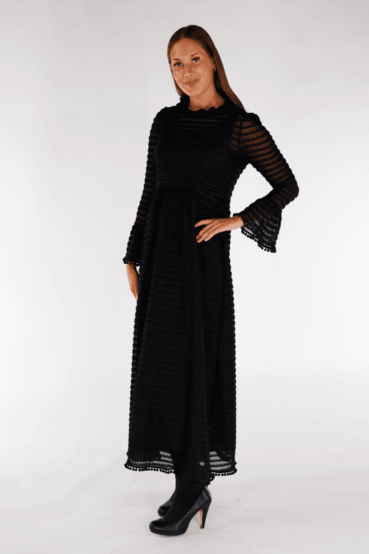 Stine elegant svart festklänning 