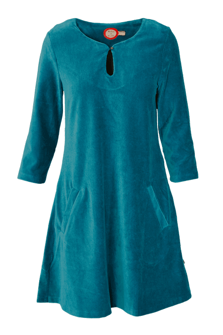 Huvudbild Margrete petrol babycord tunika
