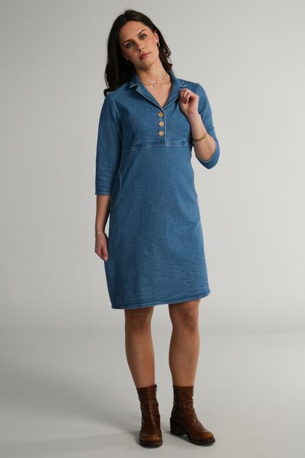 Huvudbild Synne jeansblå denimklänning