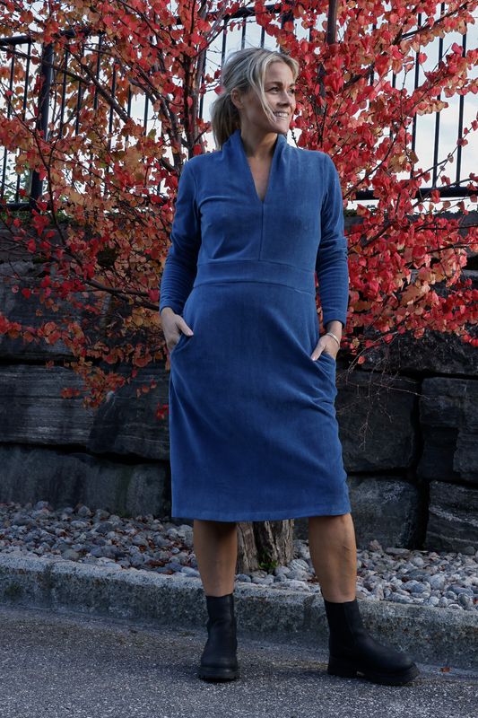 Elsi dusty blue basklänning