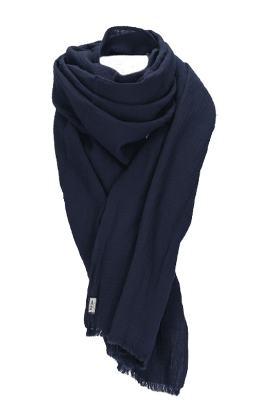 Alma navyblue melange sjal
