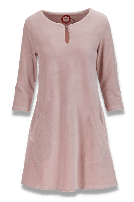 Huvudbild Margrete pastellrosa babycord tunik