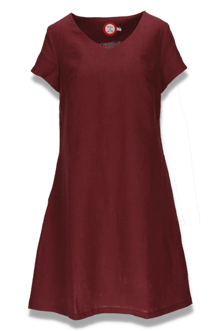 Huvudbild Hannalena plum linne klänning