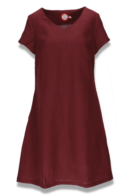 Hannalena plum linne klänning