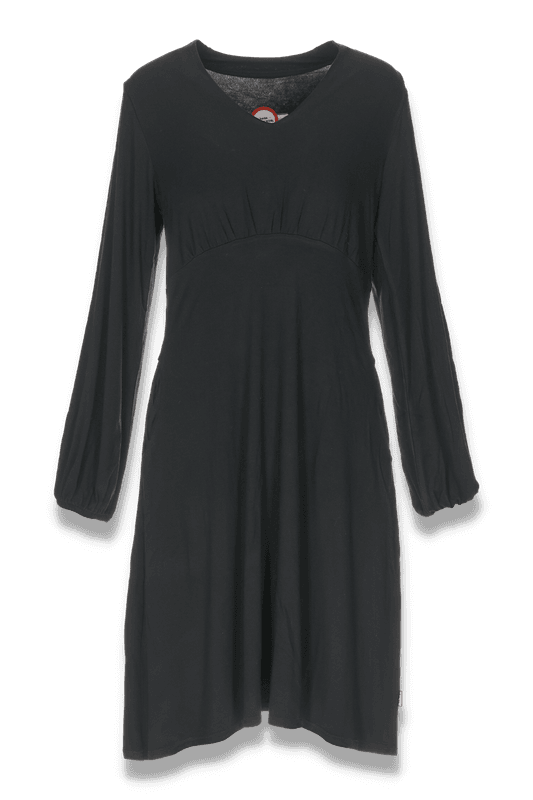 Ira svart bambus klänning 