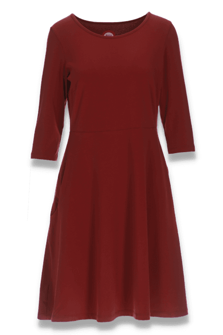 Huvudbild Denise burgundy basklänning