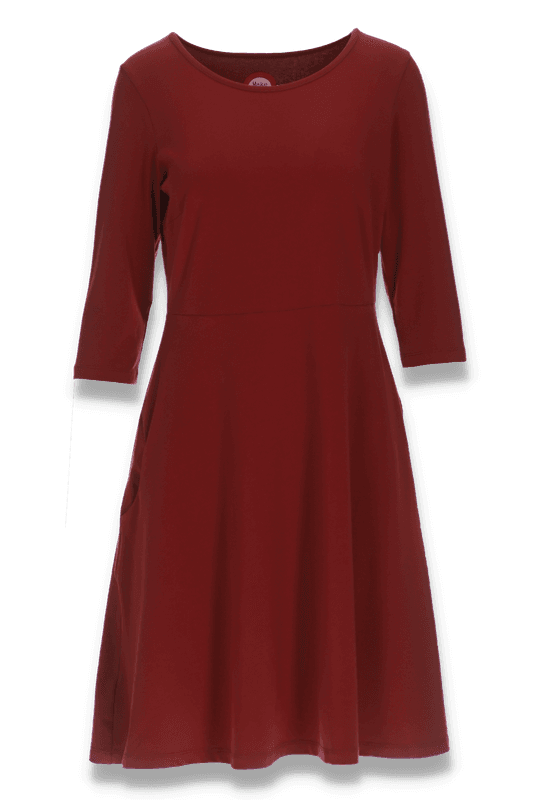 Denise burgundy basklänning