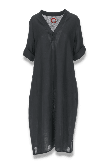 Huvudbild Cecilie en svart härlig linneklänning