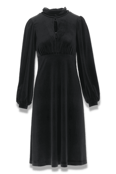 Huvudbild Leandra svart fin klänning 