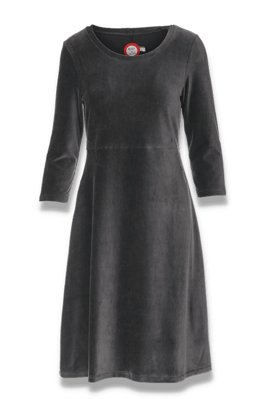 Elli klänning sammet grå