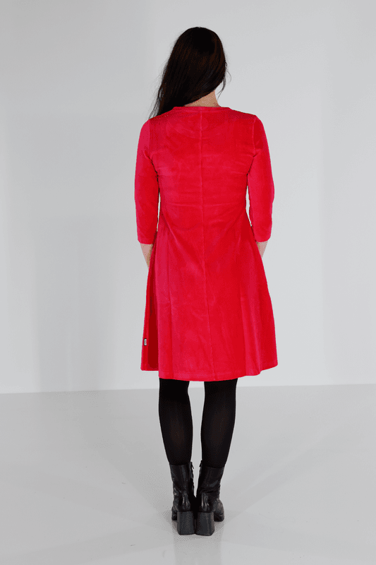 Elli klänning babycord pink