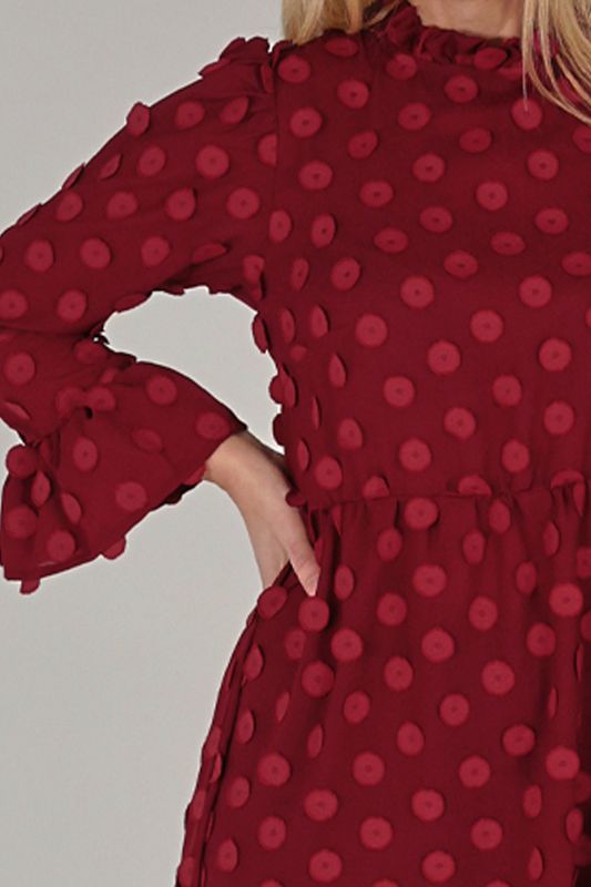 Sina elegant burgundy festklänning 