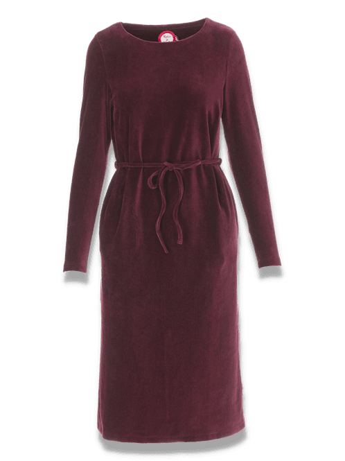 Huvudbild Chloe burgundy klänning