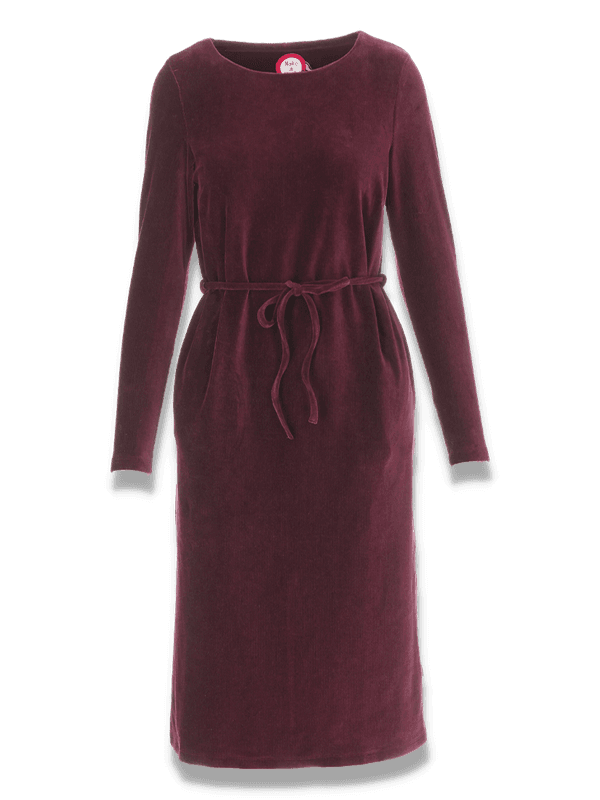 Chloe burgundy klänning